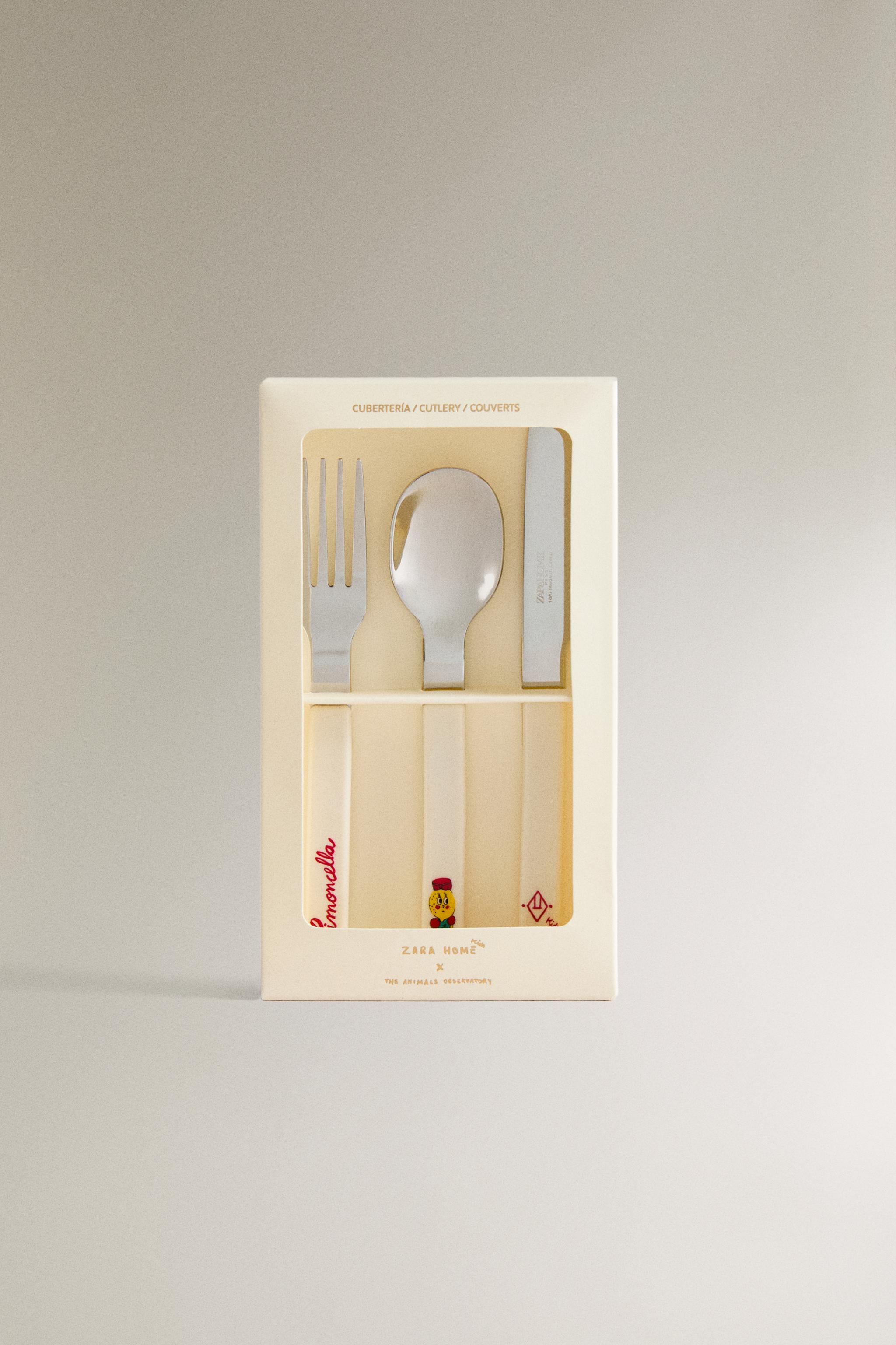 KIDS' FLATWARE SET X THE ANIMALS OBSERVATORY